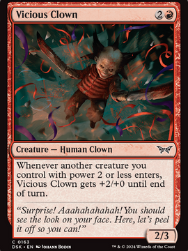 Vicious Clown (DSK-163) - Duskmourn: House of Horror Foil