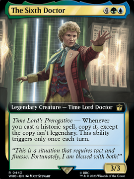 The Sixth Doctor (WHO-443) - Doctor Who: (Extended Art) Foil