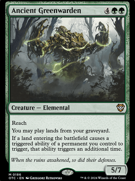 Ancient Greenwarden (OTC-186) - Outlaws of Thunder Junction Commander