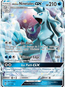 Alolan Ninetales GX (22/145) [Sun & Moon: Guardians Rising]