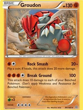 Groudon (84/160) (Theme Deck Exclusive) [XY: Primal Clash]