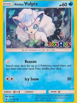 Alolan Vulpix (21/145) (Toys R Us Promo) [Sun & Moon: Guardians Rising]