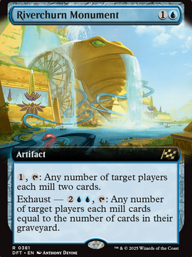 Riverchurn Monument (Extended Art) (DFT-381) - Aetherdrift Foil