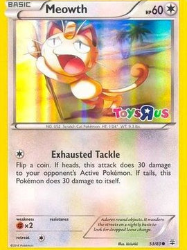 Meowth (53/83) (Toys R Us Promo) [XY: Generations]