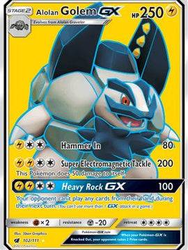 Alolan Golem GX (102/111) [Sun & Moon: Crimson Invasion]