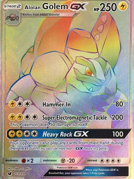 Alolan Golem GX (113/111) [Sun & Moon: Crimson Invasion]