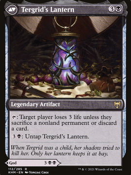 Tergrid, God of Fright // Tergrid's Lantern (KHM-112) - Kaldheim
