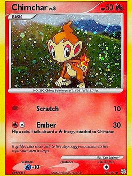 Chimchar (76/130) (Cosmos Holo) [Diamond & Pearl: Base Set]