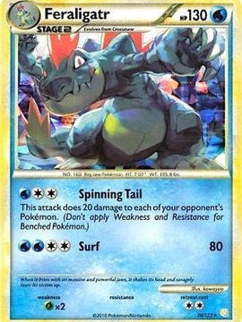 Feraligatr (20/123) (Cracked Ice Holo) [HeartGold & SoulSilver: Base Set]