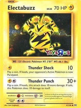 Electabuzz (41/108) (Toys R Us Promo) [XY: Evolutions]