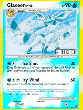 Glaceon (20/100) [Burger King Promos: 2009 Collection]