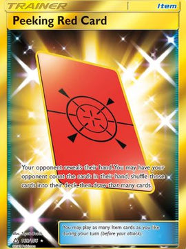 Peeking Red Card (169/156) [Sun & Moon: Ultra Prism]