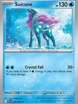 Suicune 26 - ME02 Phantasmal Flames Holofoil