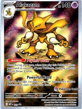 Alakazam - 009 (Pokemon Center Exclusive) 9 - ME Mega Evolution Promo Holofoil