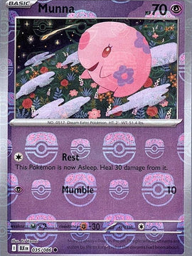 Munna (Master Ball Pattern) 35 - SV Black Bolt Holofoil
