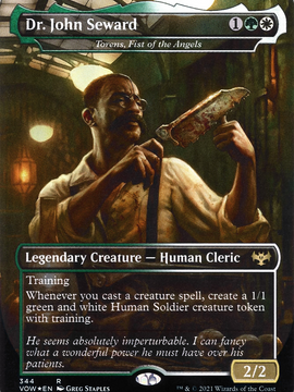 Torens, Fist of the Angels (VOW-344) - Innistrad: Crimson Vow / Dr. John Seward (Borderless) Foil