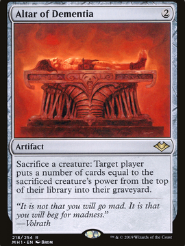 Altar of Dementia (MH1-218) - Modern Horizons Foil