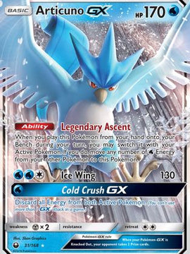 Articuno GX (31/168) [Sun & Moon: Celestial Storm]
