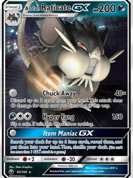 Alolan Raticate GX (85/168) [Sun & Moon: Celestial Storm]