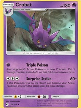 Crobat (56/149) (Cosmos Holo) (Blister Exclusive) [Sun & Moon: Base Set]