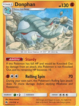 Donphan (112/214) [Sun & Moon: Lost Thunder]
