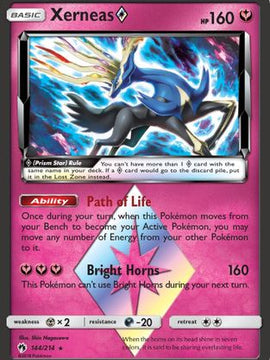 Xerneas (144/214) (Prism Star) [Sun & Moon: Lost Thunder]