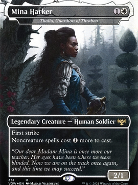 Thalia, Guardian of Thraben (VOW-331) - Innistrad: Crimson Vow / Mina Harker (Borderless) Foil