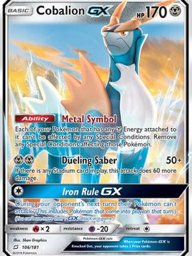 Cobalion GX (106/181) [Sun & Moon: Team Up]