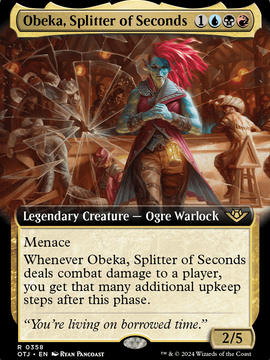 Obeka, Splitter of Seconds (OTJ-358) - Outlaws of Thunder Junction: (Extended Art) Foil