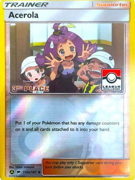 Acerola (112a/147) (League Promo 3rd Place) [Sun & Moon: Burning Shadows]