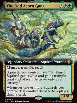 The Odd Acorn Gang (BLC-043) - Bloomburrow Commander: (Extended Art) Foil
