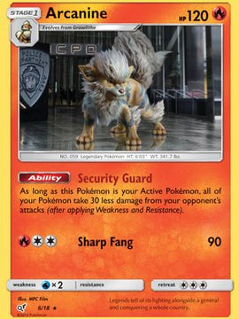 Arcanine (6/18) [Sun & Moon: Detective Pikachu]