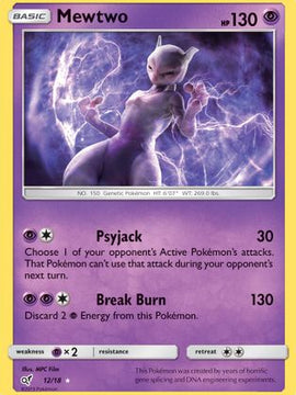 Mewtwo (12/18) [Sun & Moon: Detective Pikachu]
