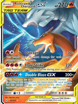 Reshiram & Charizard GX (20/214) [Sun & Moon: Unbroken Bonds]