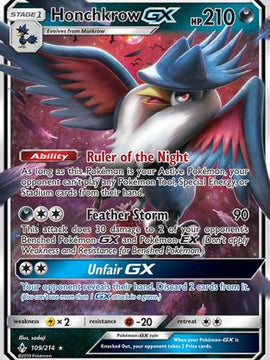Honchkrow GX (109/214) [Sun & Moon: Unbroken Bonds]