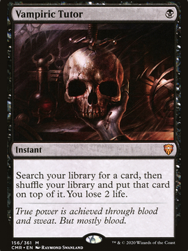 Vampiric Tutor (CMR-156) - Commander Legends