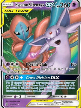 Espeon & Deoxys GX (72/236) [Sun & Moon: Unified Minds]