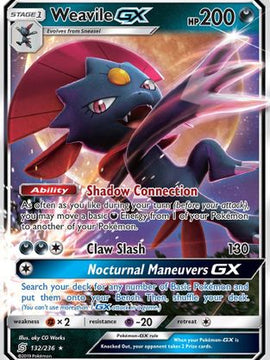 Weavile GX (132/236) [Sun & Moon: Unified Minds]