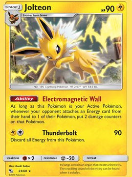 Jolteon (23/68) [Sun & Moon: Hidden Fates]