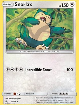 Snorlax (50/68) [Sun & Moon: Hidden Fates]