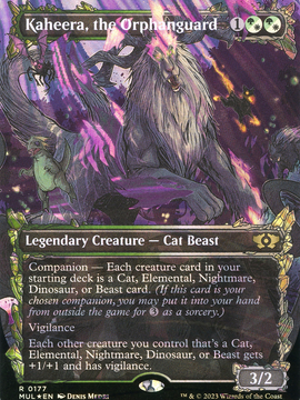Kaheera, the Orphanguard (MUL-177) - Multiverse Legends: (Showcase) (Borderless) Foil