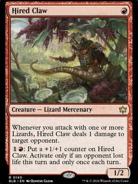 Hired Claw (BLB-140) - Bloomburrow Foil
