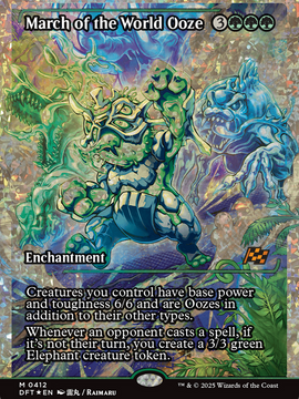 March of the World Ooze (Showcase) (Fracture Foil) (DFT-412) - Aetherdrift Foil