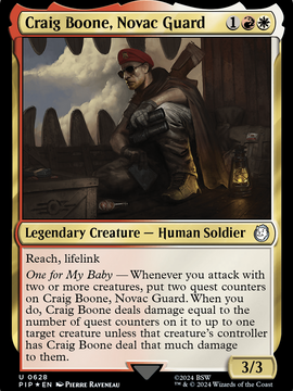 Craig Boone, Novac Guard (PIP-628) - Fallout Foil