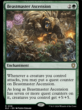 Beastmaster Ascension (BLC-118) - Bloomburrow Commander