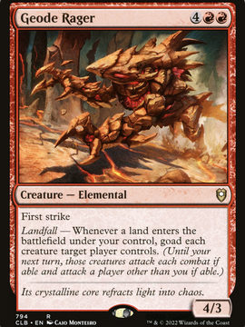 Geode Rager (CLB-794) - Commander Legends: Battle for Baldur's Gate