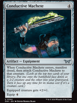 Conductive Machete (DSK-244) - Duskmourn: House of Horror