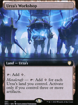 Urza's Workshop (BRC-051) - The Brothers' War Commander: (Extended Art)