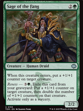 Sage of the Fang (TDM-155) - Tarkir: Dragonstorm Foil