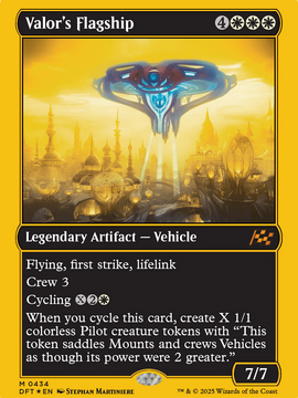 Valor's Flagship (First-Place Foil) (DFT-434) - Aetherdrift Foil